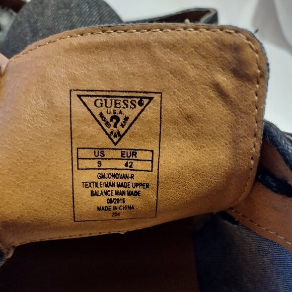 🌎 Guess || 9 Black Denim Oxford - Picture 7 of 7